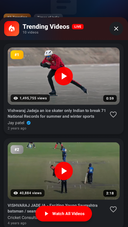 Trending App - Countries